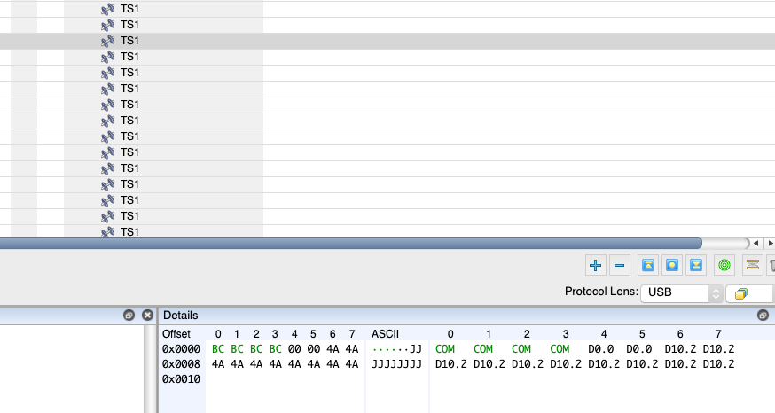 Analyzer display showing the correct value of our training set.